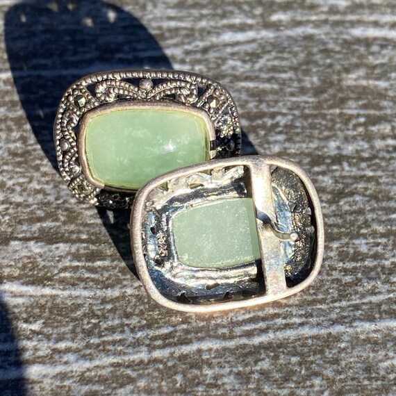 Sterling Silver Rectangular Aventurine Cabochon S… - image 10