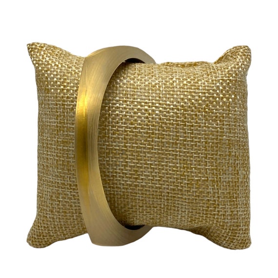 Alexis Bittar Golden Soft Square Lucite Bangle Br… - image 3