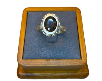 Vintage Silpada Sterling Silver and Smoky Topaz Ring R1384