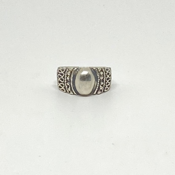 Modena Italy Sterling Silver Byzantine Style Ring - image 2