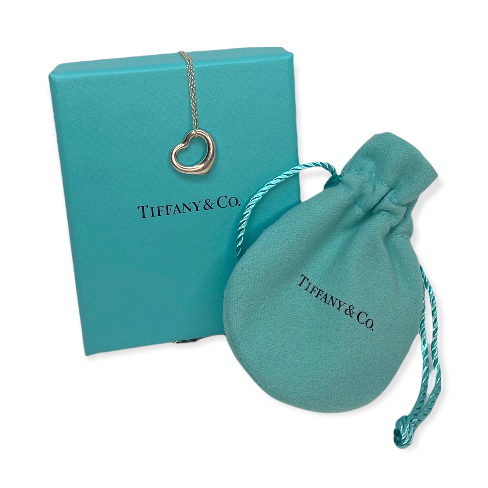 ネックレス・ペンダント Tiffany&Co. 10660092 ELSAPERETTI OPENHEART PENDANT 16mm/43cm Elsa Peretti® Open Heart pendant in sterling silver. More