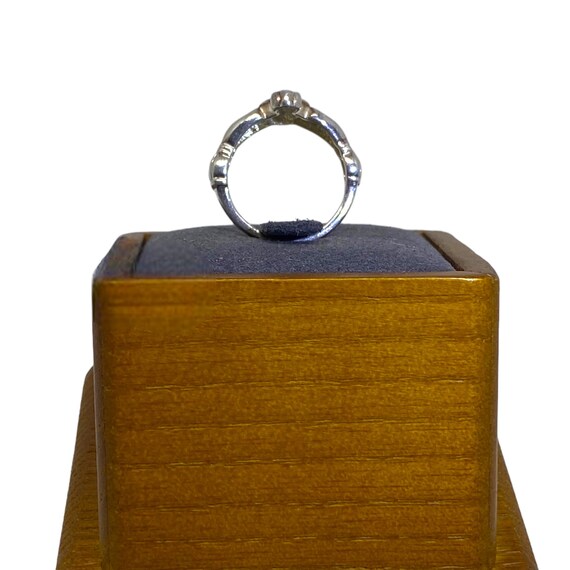 Avon Sterling Silver Claddagh Ring - image 6