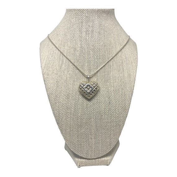 Heidi Klum Sterling Silver Heart Locket Necklace - image 2