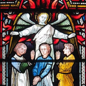 Shadrach, Meshach, and Abednego in the Fiery Furnace 6&quot; x 4&quot; Post Card