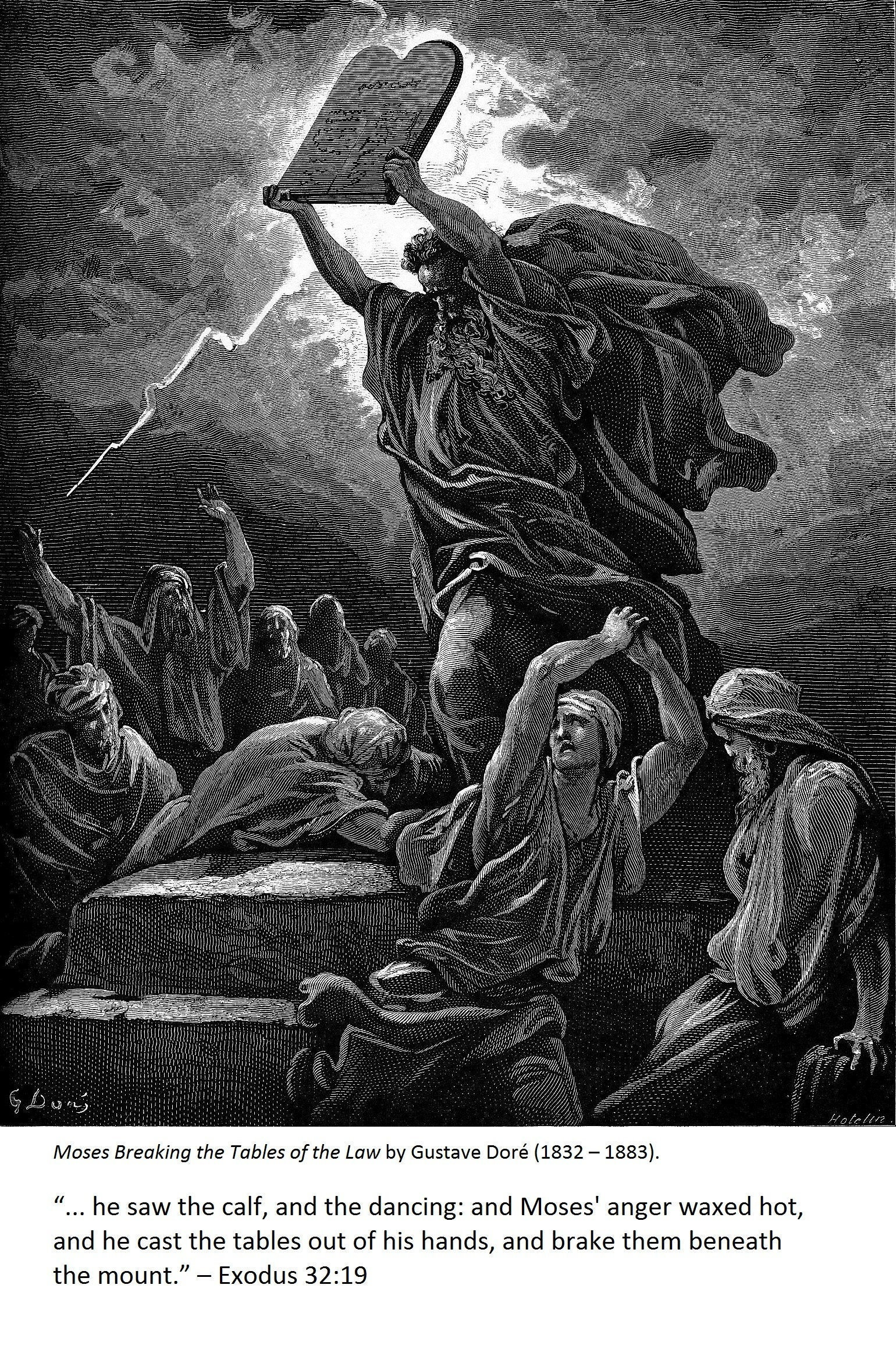 Moses Breaking the Tablets 6