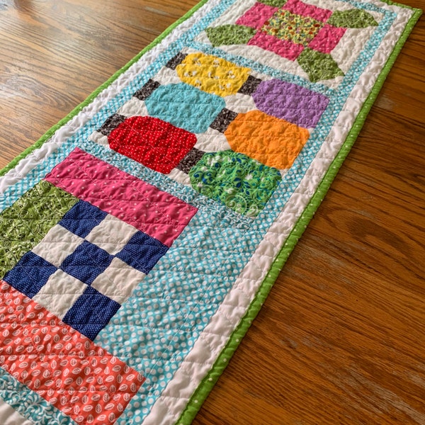 Patchwork Table Runner Etsy