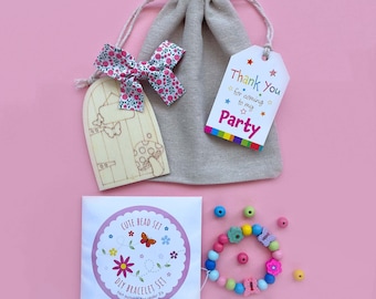Girls Eco Plastic Free Cotton Party Bag & Contents - AVA