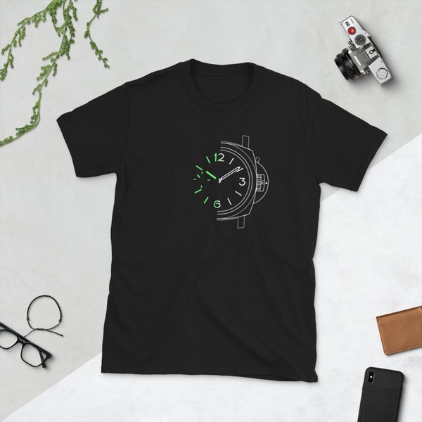 P Luminor Marina Watch Style - Day & Nigh Lumeshot - Short-Sleeve Unisex T-Shirt