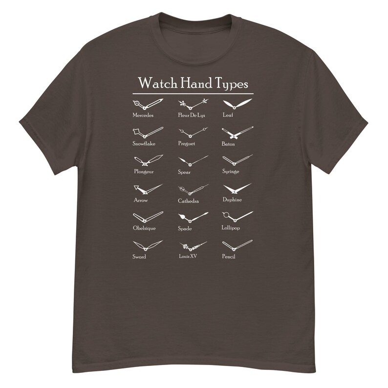 Watch Hand Types - Unisex classic tee
