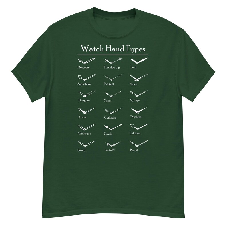 Watch Hand Types - Unisex classic tee