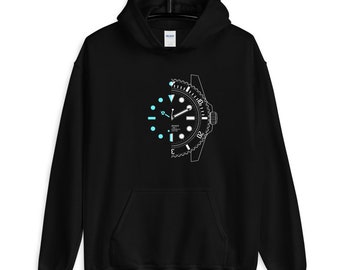 Swiss Luxury Diver's Watch - Day & Night - Unisex Hoodie