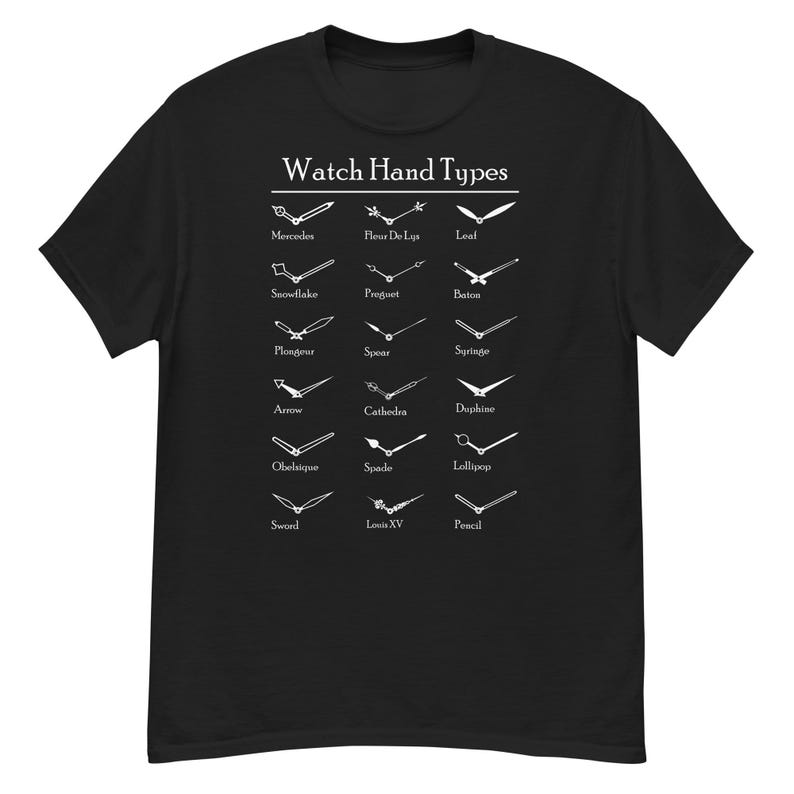 Watch Hand Types - Unisex classic tee