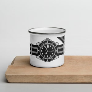Diver&#39;s Watch on Nato Strap - Enamel Mug