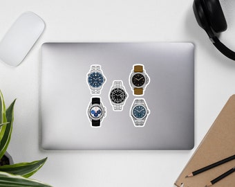 5 orologi diversi: adesivi senza bolle