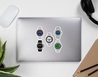 5 Different Watches - Bubble-free sticker sheet