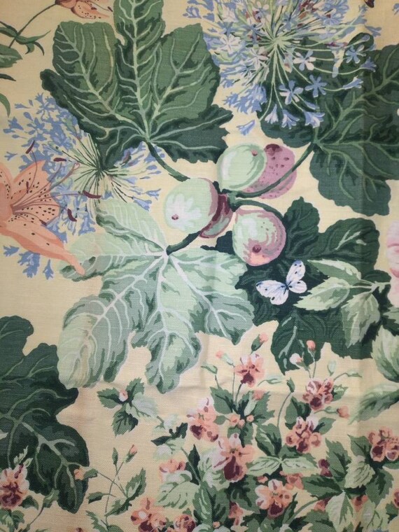 Sewing & Fiber Vintage Bassett McNab fabric sample 34 by 27 Sewing