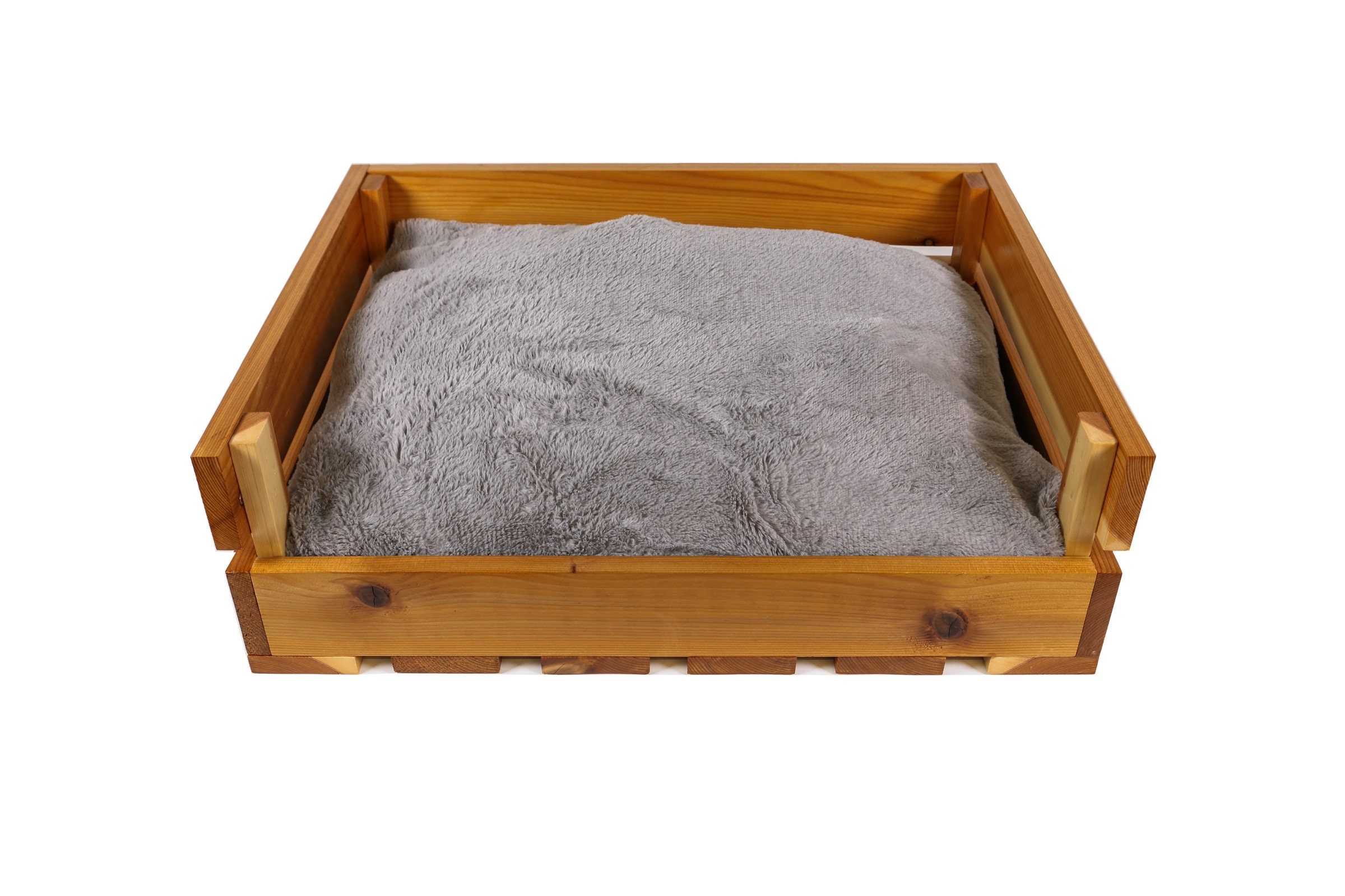 Cedar Dog Bed Handmade Pet Bed Pet Bed W/Mattress Animal Etsy
