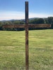 Large 5 Ft tall, 60 inch, Rugged, rustic, burnt, wooden cross,Christian Cross, Baptist cross 