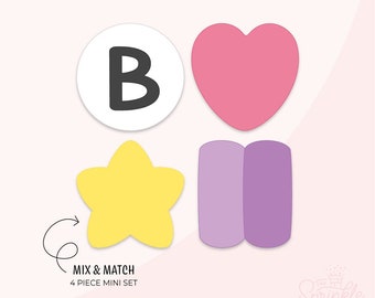 Build A Bracelet Set Cookie Cutter .STL Files + 11 .PNG Letter Bead Eddie Images!