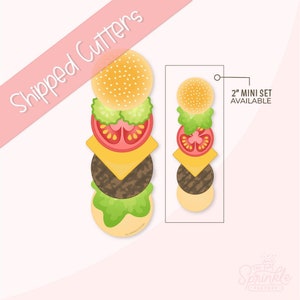 De originele Build A Burger Cookie Cutter Set + .8 PNG-afbeeldingen!