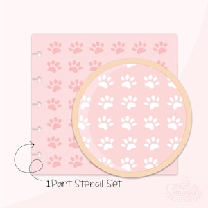Mini Paw Print Digital .SVG Cookie Stencil!