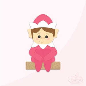 Elf Boy On A Ledge Cookie Cutter .STL File + .PNG Eddie Image!