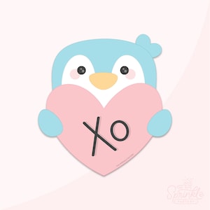 Emporte-pièce Pingouin Saint-Valentin. Fichiers .STL + Images Eddie .PNG !