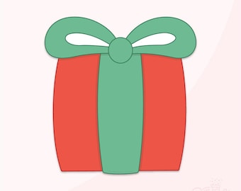 Classic Christmas Gift Cookie Cutter .STL File + .PNG Eddie Image!