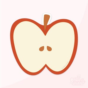 Apple Harvest Cut Apple Cookie Cutter .STL File + . PNG Eddie Image!