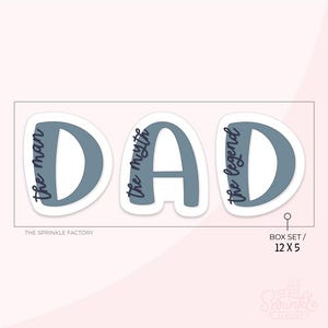 ¡Conjunto de cortadores de galletas DAD, archivos .STL + imágenes .PNG de Eddie!