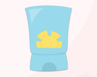 Sunscreen Cookie Cutter Set .STL Files + . PNG Eddie Image!