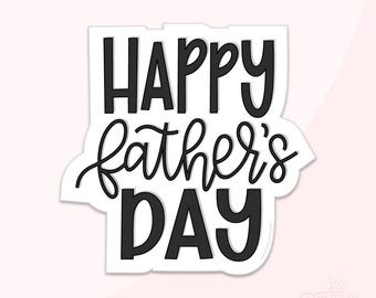 Happy Father's Day Cookie Cutter .STL Files + . Eddie-afbeelding in png-bestand!