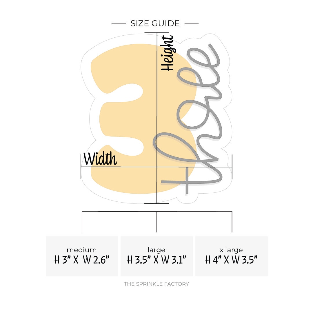 Number 3 Lettered Cookie Cutter .STL Files + .SVG Outlines! - Etsy