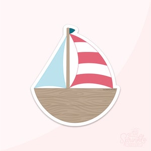 Wooden Sailboat Cookie Cutter .STL Files + . PNG Eddie Image!