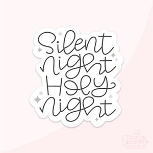 Silent Night Holy Night Cookie Cutter .STL Files With Eddie .PNG Images