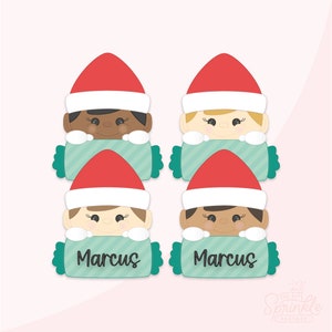 Boy Candy Elf Plaque Cookie Cutter .STL File + 4 .PNG Eddie Images!