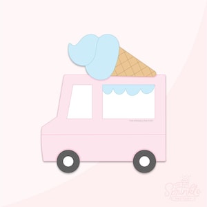 Ice Cream Truck Cookie Cutter .STL Files  +  . PNG Eddie Image!