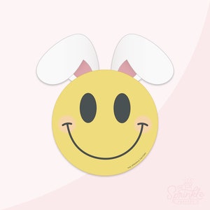 Smiley Face Bunny Kakutstickare .STL-filer + .PNG Eddie-bild!