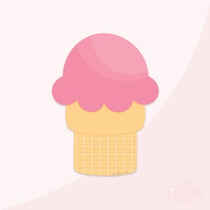 Single Soop Eistüte Cookie Cutter .STL-Dateien + . PNG Eddie Bild!