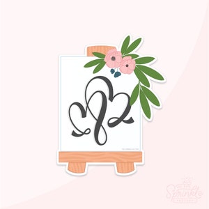 Wedding Easel Cookie Cutter Set .STL Files + . PNG Eddie Image!