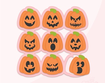 2" Pumpkin Multi Cutter .STL  + 9 .PNG Eddie Images!