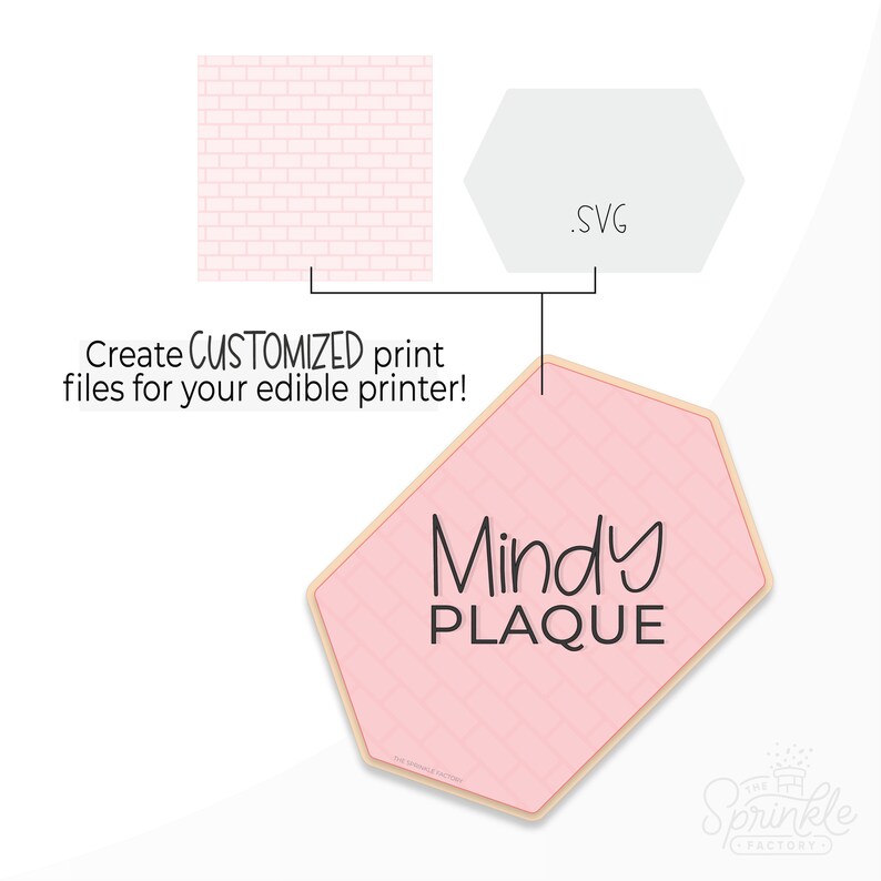 Mindy Plaque Cookie Cutter .STL Files + .SVG Outlines! - Etsy
