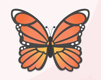 Monarch Butterfly Cookie Cutter Set .STL Files + . PNG Eddie Image!