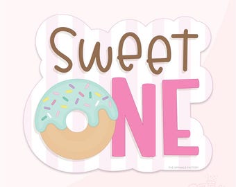 Sweet One Donut Cookie Cutter .STL File + . PNG Eddie Image!