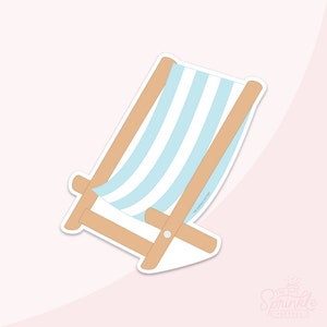Beach Chair Cookie Cookie Cutter Set .STL Files + . PNG Eddie Image!