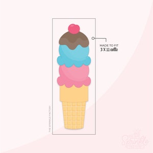 Tall Ice Cream Cone Cookie Cutter 7" .STL File!