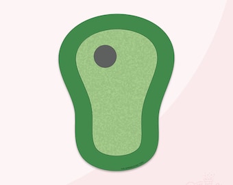 Golf Green Cookie Cutter Set .STL-bestanden + . PNG Eddie-afbeelding!