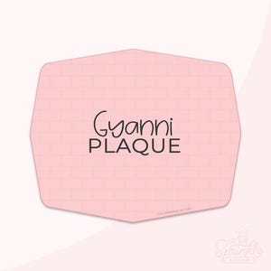 Gyanni plakett kakutstickare .STL-filer + .SVG-kontur!
