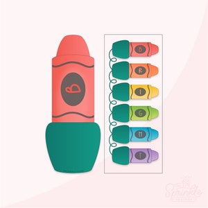Crayon Christmas Light Cookie Cutter .STL Files + . PNG Eddie Images!