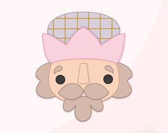 Christmas Ballet Nutcracker Head Cookie Cutter .STL File + . PNG Eddie Image!